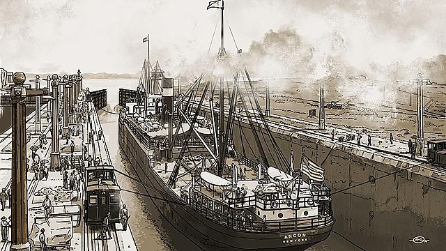 Panama Canal oppened