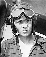 Amelia Earhart flies across Atlantic