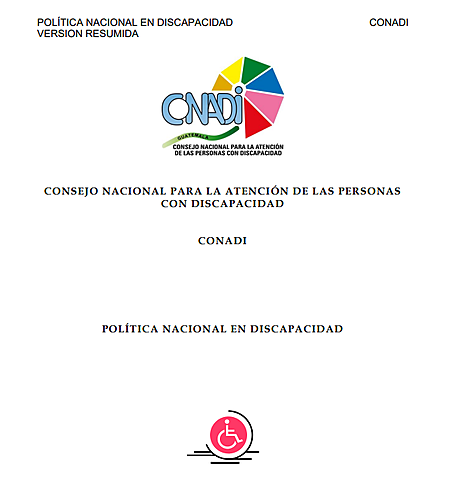 POLÍTICA NACIONAL EN DISCAPACIDAD - CONADI