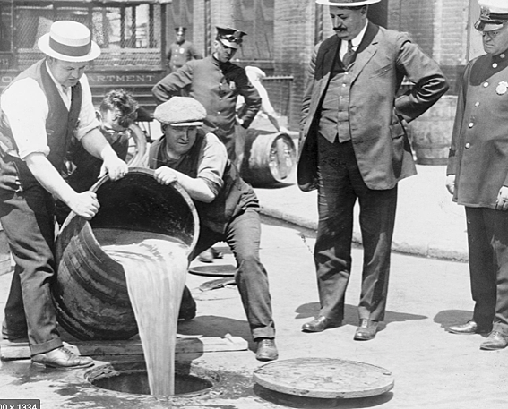 Prohibition commences