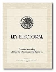 Ley Electoral Federal.