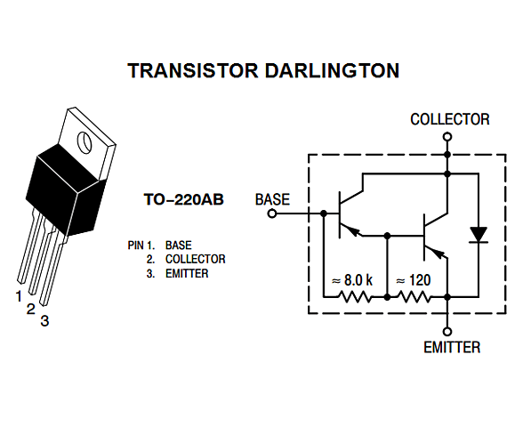 Transistor bipolar de potencia. Transistor Darlington