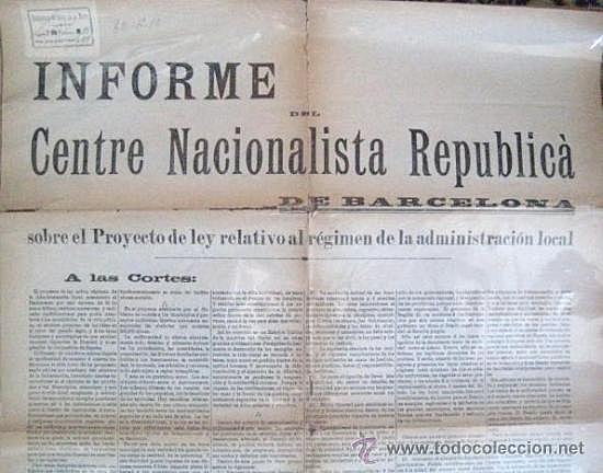 Neix el "Centre Nacionalista Republicà"