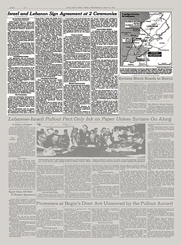 Israel and Lebanon Sign Peace Agreement