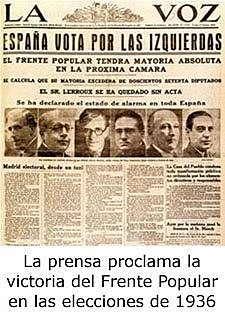 Sublevación en contra del Frente Popular y la República: comienza la rebelión militar que da lugar a la Guerra Civil.