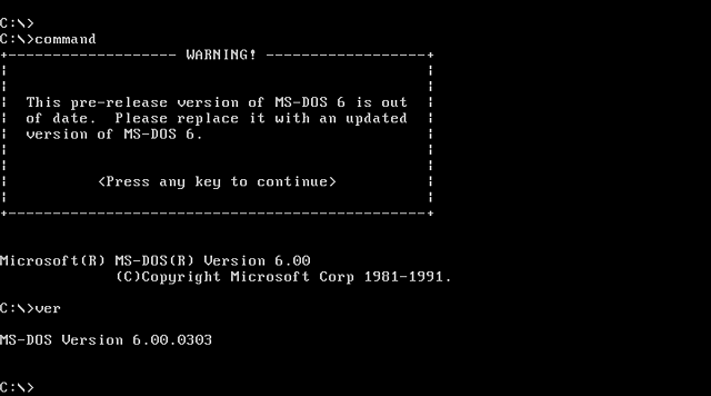 MS-DOS 6.21