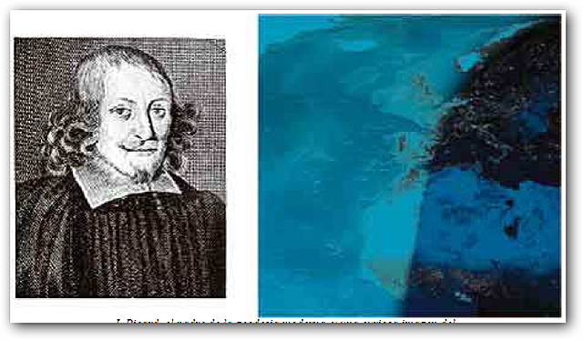 J. Picard, el padre de la geodesia moderna, y una curiosa imagen del meridiano de París.