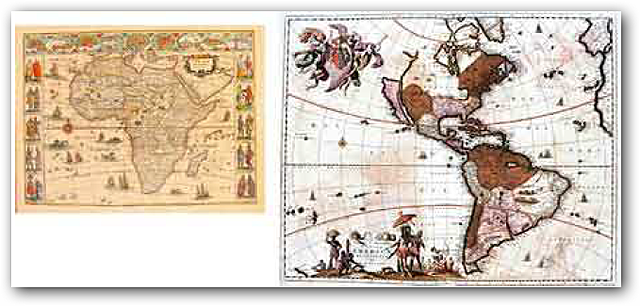 Africa y América en el Atlas Mayor de Joan Blaeu