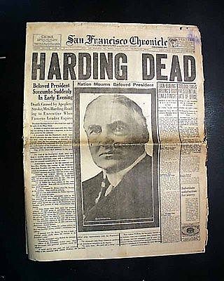 President Harding Dies