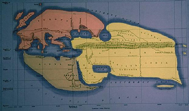 Mapamundi Dicearco de Mesina