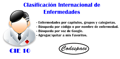 CIE 10 Clasificación de Enfemedades