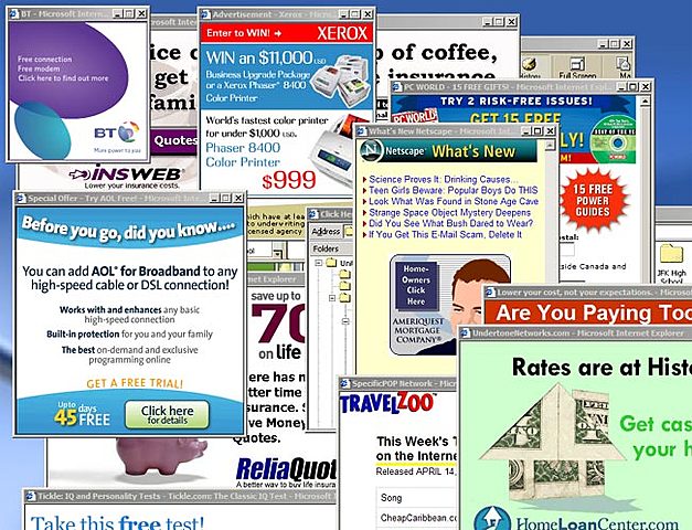 Publicidad a través de Popup