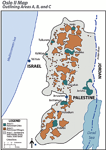 Oslo II Accords Signed between Israel and PLO