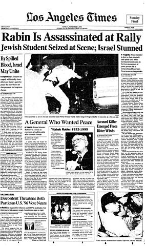PM Yitzhak Rabin Assassinated