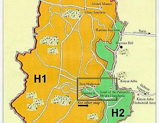 Hebron Divided into Israeli and PA Control