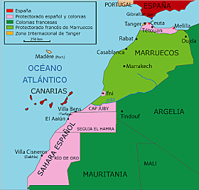 Protectorado al norte de Marruecos
