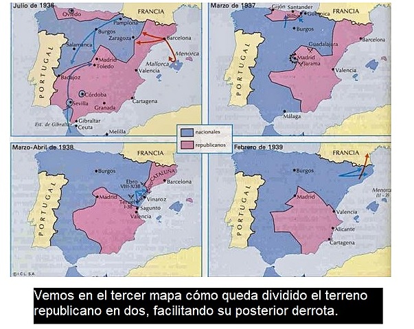 Queda dividido en dos el territorio republicano