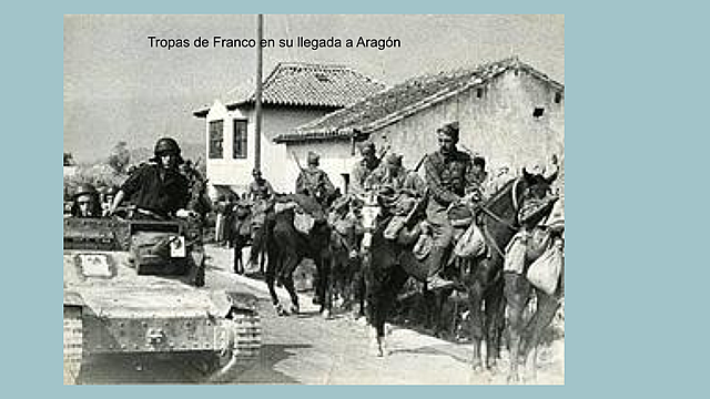 Ofensiva de Franco en Aragón.