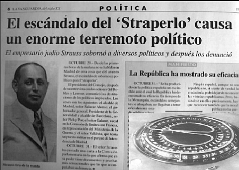 El escándalos del Estraperlo.