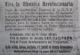 Luchan entre sí en Barcelona distintas fuerzas republicanas enfrentadas a causa de la primacía de la revolución o la organización militar.