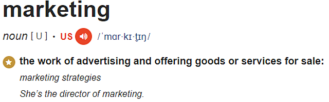 Primer uso de la palabra Marketing
