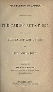 The Tariff Act of 1890