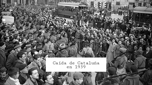 Comienzo de la  conquista de Cataluña por parte de los nacionales