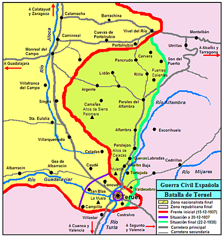 Batalla de Teruel (Diciembre 1937- Principios de 1938).