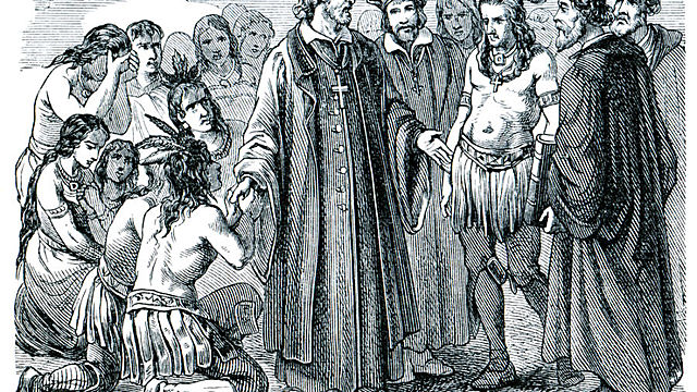 Renuncia publicamente a la encomienda que tenia en cuba y empieza sus actividades en el bando de los indigenistas