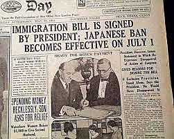 The Immigration Act of 1924