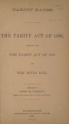 The Tariff Act of 1890