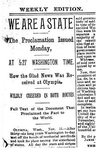 Washington becomes a State