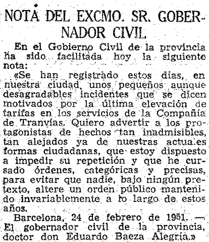 Subida del precio del tranvía (Barcelona)