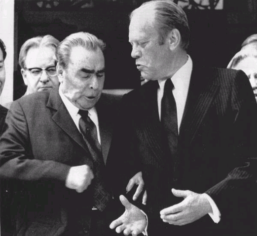 Gerald Ford signs the Helsinki Accords on European security