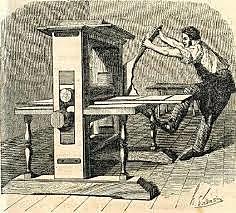 Gutenberg inventa la imprenta, que permite la difusión masiva de textos impresos por primera vez en la historia