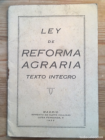 Ley de la reforma agraria