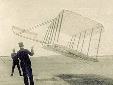 Wright brothers have their first successful flight