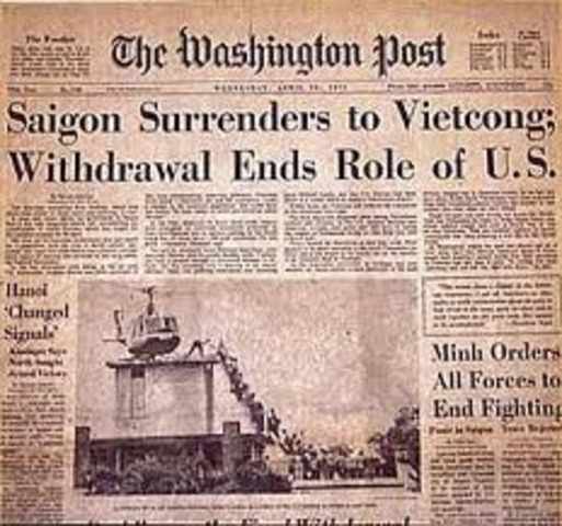 Saigon falls to communism