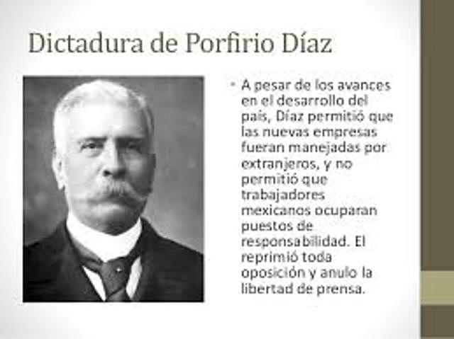En contra de dictadura de Díaz.