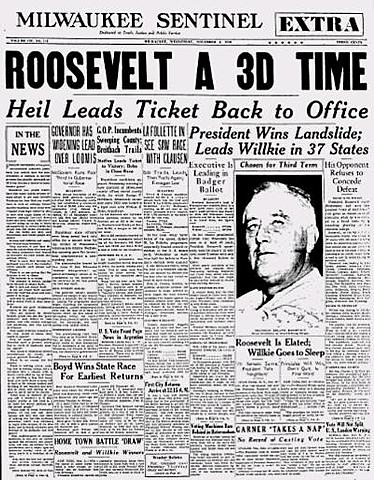 FDR is Elected Again!