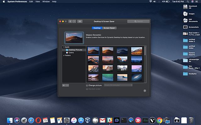 Mac OS Mojave