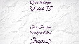 Timeline: Linea del tiempo Unidad II.  Silvia Paulina De Luna Cabral. Grupo: 3