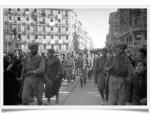 ENTRAN LAS TROPAS FRANQUISTAS EN MADRID