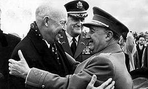 El presidente Eisenhower (EEUU) visita España