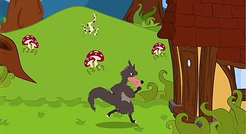 El lobo en el camino