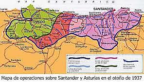 Agosto-octubre de 1937 . Los franquistas completan la conquista del norte de España.