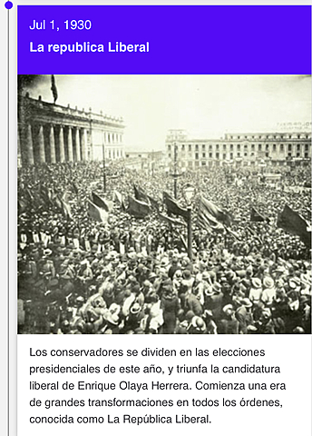 ***   Surge “La republica Liberal”, con Olaya Herrera en Colombia