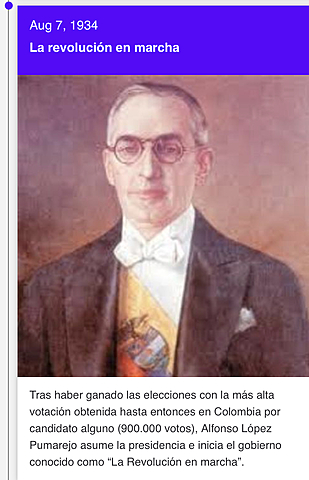 *** “La revolución en marcha” del Liberal Lopez Pumarejo en Colombi