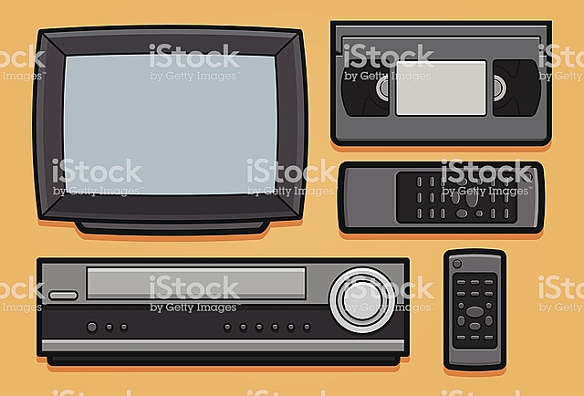 Era de la Información (televisión, VCR y VHS tape)