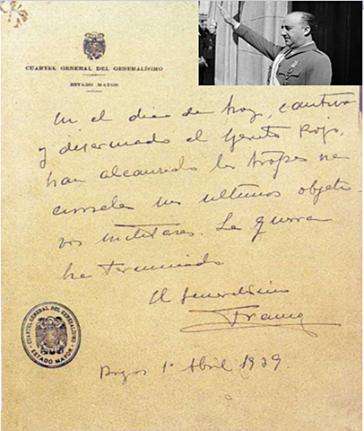 Final de la Guerra e inicio de la dictadura